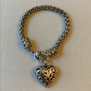 Silver Heart Charm Bracelet
